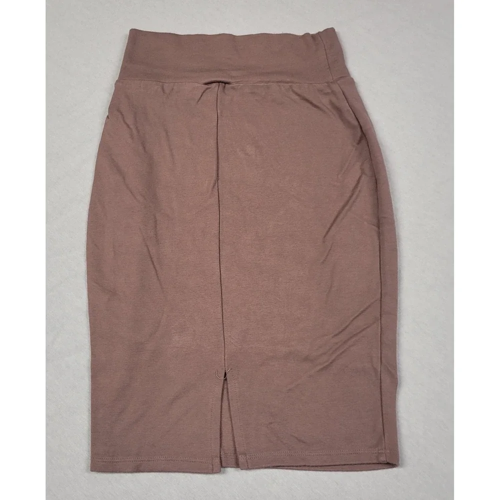 Charlotte Russe Women's Size XS Beige / Taupe Basic Stretch-knit Pencil Skirt
